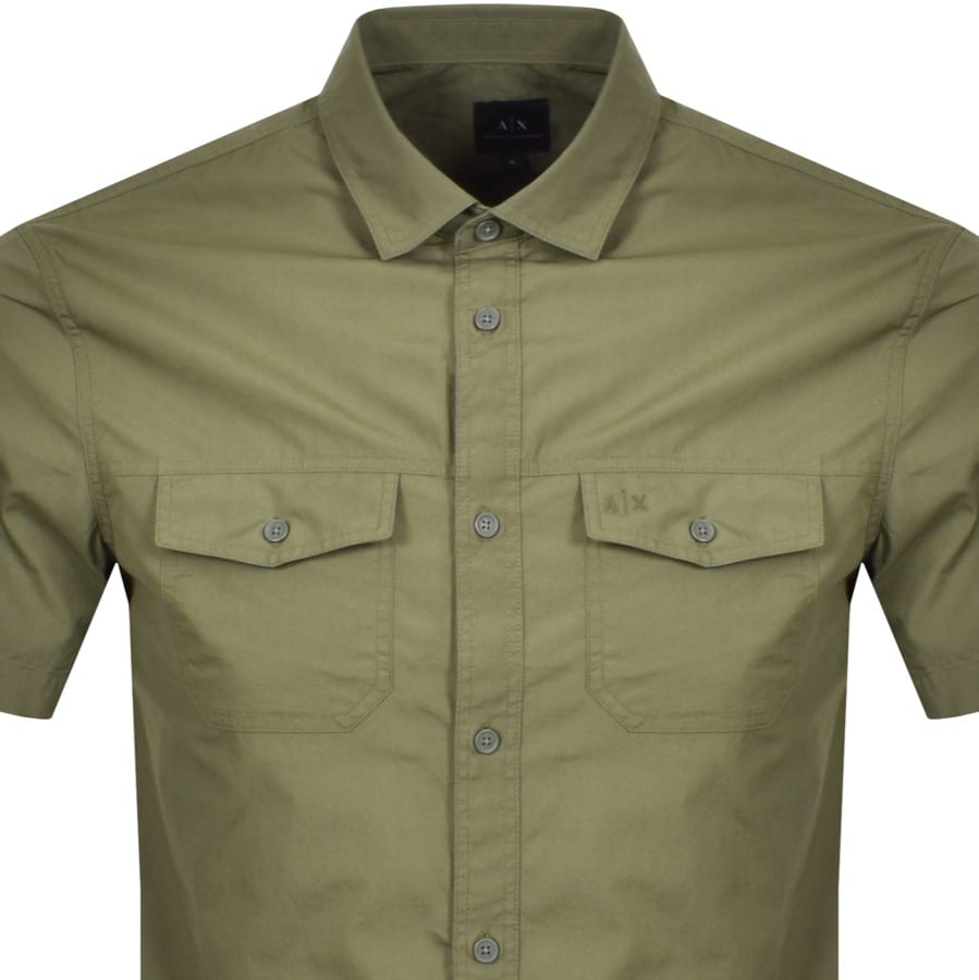 Alternative Image for ProductArmani Exchange Short Sleeved Shirt Green2